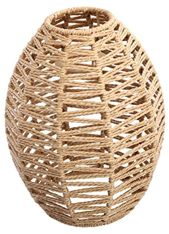 ORFOFE 1 Pc Abat-jour tissé - Décoration intérieure - Décoration rétro abat-jour suspension en osier luminaire tissé lampe murale abats-jour Abat-jour tressé imitation corde de