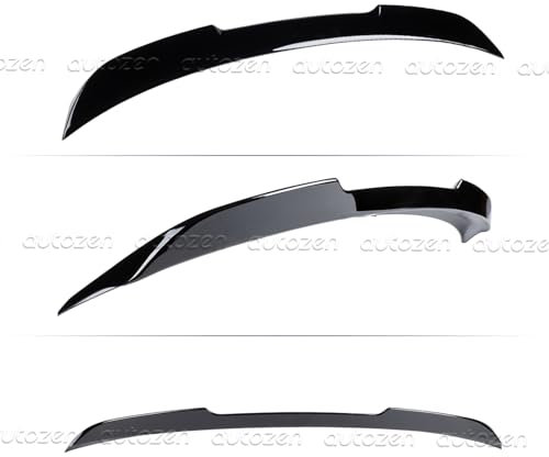 Heckspoiler Spoilerlippe für BMW 5er E60 Limousine 2003-2010, Schwarz Glanz