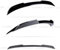 Heckspoiler Spoilerlippe für BMW 5er E60 Limousine 2003-2010, Schwarz Glanz