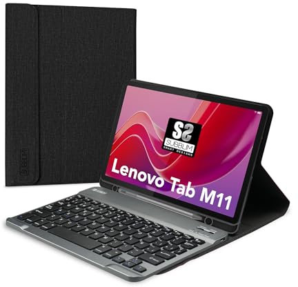 SUBBLIM Funda Tablet con Teclado para Tab M11 Keytab Pro BT Exclusiva Teclado Inalámbrico Tecnología Bluetooth 5.2 Sistema Magnético