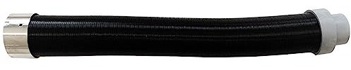 Kit de aspiración para estufa de pellets, tubo DN 60/50, negro, flexible, extensible 150 tub, tubo de chimenea de pellets