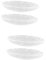 Cabilock 2 Sätze Untertasse Obstteller Teesiebe Für Losen Tee Tassen Kaffeetasse Kerzenhalter Glasuntersetzer Teeset-untersetzer Zarte Glasplatte Transparent Wiederverwendbar 2 Stück * 2