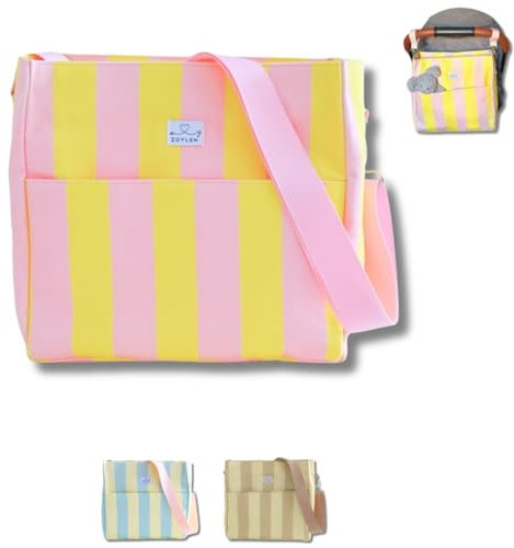 Zoylen-sacs à langer pratiques sac à dos à langer, ou sac maternité pour bébé. Parfaits pour la trousse toilette bébé et votre commode à langer! (Rose Blossom)