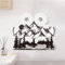 WADORN Support de Rouleau de Papier Toilette Porte-Papier en métal pour 8 Rouleau Supplémentaire Toilette Rangement Mural de Papier en Forme de Mountain Forest de pour Salle de Bain Toilettes Maison