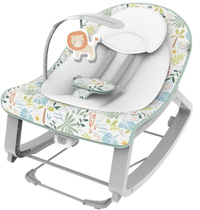 Ingenuity Keep Cozy 3-in-1 Grow with Me Vibrating Baby Bouncer Seat & Infant to Toddler Rocker, 0-30 Months Up to 40 lbs (Madi)