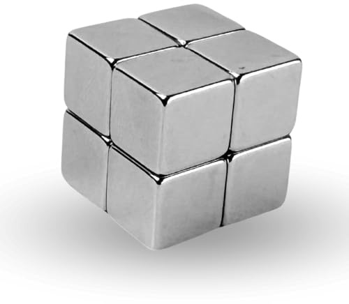 STRONG MAGNETS Neodym Würfel-Magnet - Extra stark - 1 Stück - 10mm x 10mm x 10mm - Für Magnettafel, Kühlschrank, Whiteboard, Pinnwand, Büro