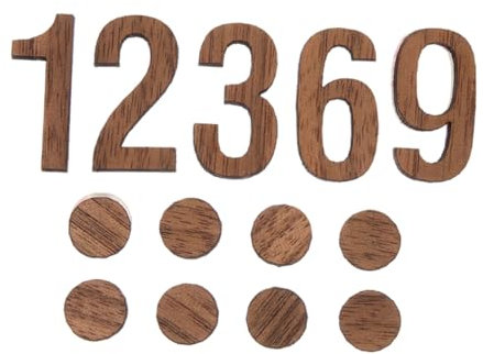 IMIKEYA Ziffern Uhr Holz Mit Römischen Ziffern Uhrenersatzteile Für DIY-wanduhren Zubehörmontage Für Wohnzimmer