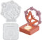 Moule Bougie, Epoxy Resin Kit Complet, Moule Silicone Fleur, Mold Silicone avec Fleurs et Papillons, Kit pour Faire des Bougies Convient pour Couler des Bougies et Fabriquer des Bougeoirs Parfumés