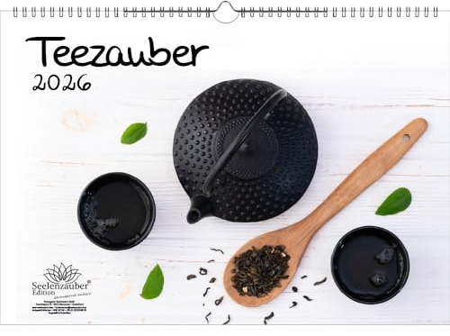 Teezauber DIN A3 Kalender für 2026 Tee - Seelenzauber
