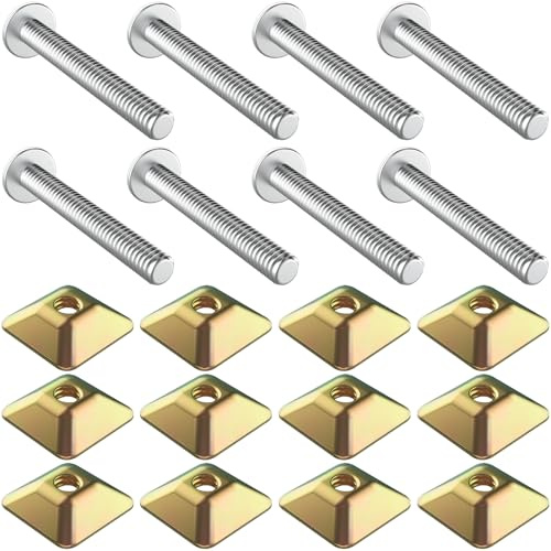8 PCS Anti-Theft Sign Mounting Hardware for U Channel Post, Post Attachment Kit,Sign Post Mounting Bolts and Nuts,2.5 Bolt