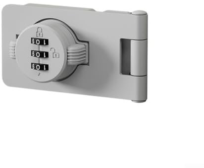 Zahlenschloss für Zimmertüren, Tresore und Kühlschränke, sicherer Passwortzugang (schwarz, 8,9 cm)