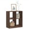 Iiaky 852813 Bookcase Brown Oak 68.5x32x75 cm Engineered Wood Wooden Bookcase, Free Standing Shelving Stand Rack, Bookshelf Storage Display Unit