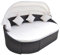 Snsowed Garten-Sonneninsel mit Sonnendach, Gartenmöbel, Daybed Outdoor, Sonnenliege, Terrassenliege, Outdoor Lounge, Liegeinsel, Poly Rattan Braun