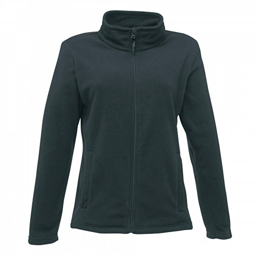 Regatta Micro-Fleecejacke für Damen mit durchgehendem Reißverschluss, Robbengrau, Größe 40.