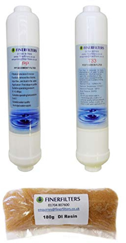 FINERFILTERS Compact 4 Stage Aquarium Reverse Osmosis Water Filter Replacement Filters