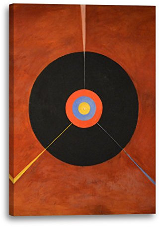 Printed Paintings Leinwand (80x120cm): Hilma af Klint - Der Schwan, Nr. 18