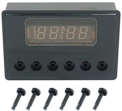 SPARES2GO Automatic 6 Button Clock Timer for Rangemaster Oven Cooker