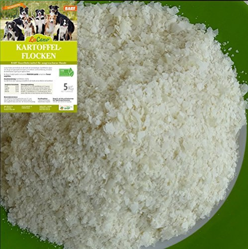5 kg LuCano Kartoffelflocken für Hunde | Barf Ergänzungsfuttermittel - Ergänzungsfutter