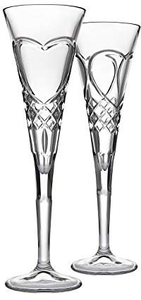 Godinger Coppia di calici da champagne in stile europeo Made True Love