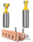 RKURCK 1/2 Shank T-Slot Cutter Router Bit Steel Handle 3/8 & 1/2 Length Woodworking Cutters for Power Tools (2PCS)
