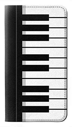 Innovedesire Black and White Piano Keyboard Flip Hülle Tasche Klappetui für Sony Xperia 10 II