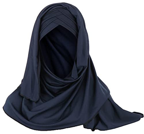 Zhiyao Beanie Damen Muslim Hijab Kopftuch Schal Crash Cap für Frauen