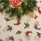 Manifattura Tessile Weihnachten Gobelin Lurex Tischdecke - Zeichnung 2, Oval x6 180