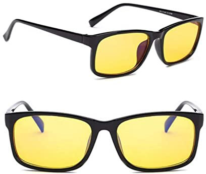 2 Pcs Blue Light Blocking Gaming Glasses Night Driving Glasses Anti Glare Night Vision Glasses for Driving, Reading at Night