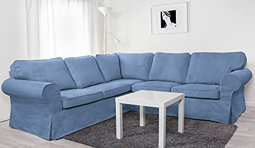 Dagra Bezug für 4er-Ecksofa Ektorp (Blue A13)