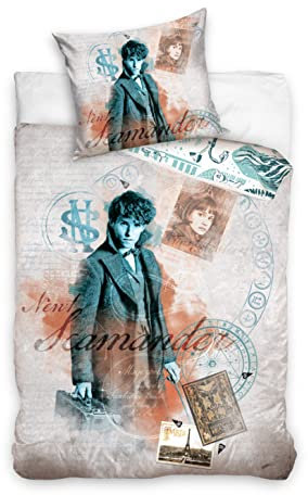 Carbotex Phantastische Tierwesen Fantastic Beasts Bettwäsche Set 135x200cm