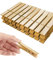 Colored Clothespins, Colorful Clothes Pins Wooden Clips Rainbow Colors 50 Pack Decorative Crafts Pegs Photos Pictures Decoration Clip Clothing Hanging Closepins, 2.83 Inch (Gold)