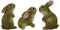 G&H Decor - 14cm Fluffle Of Rabbits Garden Statues - Rabbit Figurine Decoration for Lawn, Yard, Patio, Porch - Weather Resistant Brown Bunny Gifts - Resin Bunny Garden Statue - Polyresin Bunny Statue