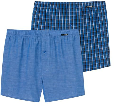 Schiesser - Web - Boxershorts - 2er Pack (6 Royal Blue)