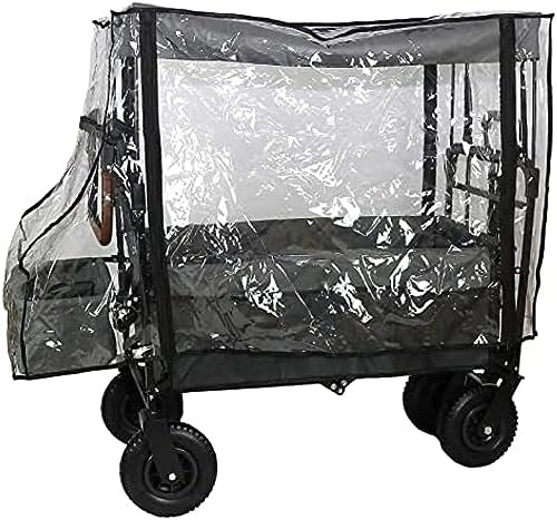 Handkarren-Regenschutz, Geeignet Für Handkarren Mit Dach, Überdachung, Trolley-Wagen-Zubehör, Zusammenklappbare Schubkarren, Transparenter Regenschutz Für Kinder, Outdoor, Garten, Camping,Pleasant