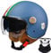 Motorcycle Helmet,Retro 3/4 Open Face Motorcycle Half Helmet with Double Visor, for Men Women Scooter ATV Cruiser Helmet ECE/DOT Approved 4,M56-57cm