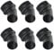 Cabezal de cepillo para aspiradora, piezas de aspiradora, cepillo redondo con punta de cepillo de 44 mm (diámetro interior) para aspiradoras industriales, accesorios compatibles con 30/60 litros (D)