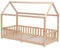 FurnitureHMD Treehouse Style Bed,Solid Pine Wood, Single Bed Frame,Floor Bed Frame for Boys and Girls,Bedroom Furniture (natural)