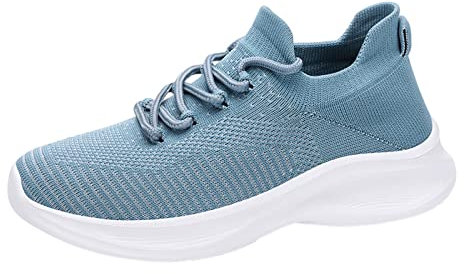 Fitnessschuhe Herren Trekkingschuhe Fahrrad Schuhe Herren 46 Herren-Sportschuhe, Modisch, Einfach und Einfarbig, Das Muster, Sommer-Mesh, Atmungsaktiv, Bequem und Leicht, Freizeitschuhe (Blue, 44)