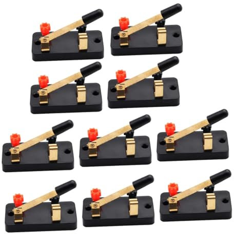 JECOMPRIS Schaltung Üben 20 Stk Single-wurf-schalter Laborschalter Elektrisch Elektronisches Experiment Batterie Trennen Physiklabor Schalter Schaltung Experiment Ausrüstung Schalten Kupfer