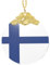 Weihnachtsbaumschmuck aus klarem Glas mit finnischer Flagge, für Hochzeit, Party, Dekoration, Weihnachtsgeschenke