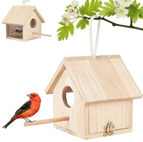 Bausatz Vogelhaus Holz, VogelhäUser zum Aufhängen, Vogelhaus Bastelset, Vogelhaus Bausatz Kinder, VogelhäUschen Bausatz Kinder, Vogelhäuschen für Garten und Heimdekoration