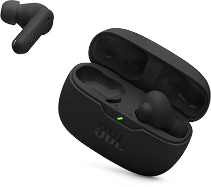 JBL Vibe Beam 2 - True Wireless Noise Cancelling Earbuds Pure Bass Sound & Smart Ambient Technology, 4mics for Crisp, Clear Calls, up to 40Hrs of Playback, IP54 Dust & Water Resistant (Black)