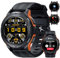 OUKITEL Montre Connectée Homme BT10, AMOLED 1,43 Pouces, Batterie 410 mAh, Montre étanche IP68, Montre de Sport pour Android iOS (Orange)