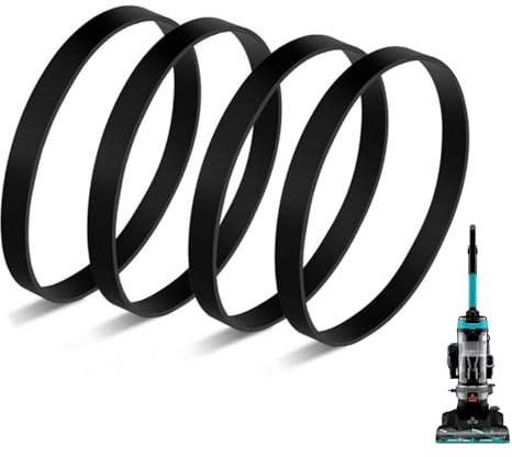 JEDELEOS Replacement Belts for Bissell Model 3313 3313U 3332 3333 3334 3335 3533 3534 3536 3674 3675 3676 36762 Powerforce Helix and CleanView Rewind Upright Bagless Vacuum Cleaner (Pack of 4)