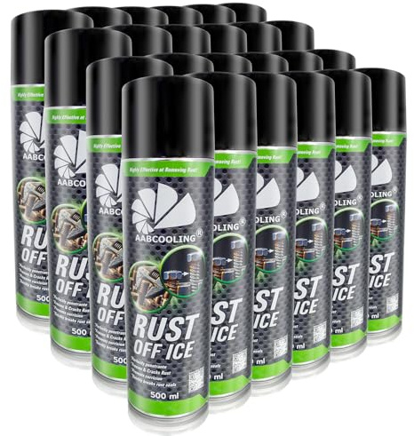 24x AABCOOLING Rostlöser Eis 500ml Rostentferner Spray beseitigt Rost an Schrauben und Metallteilen Kälteschock-Spray für schnelle Ergebnisse Korrosionsschutz Rostumwandler