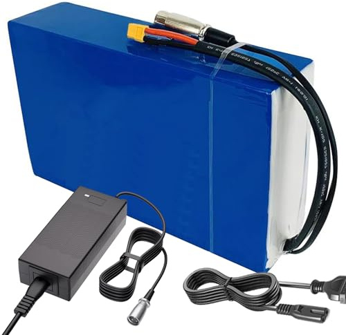 Lithium Battery 72V 60V 20Ah Waterproof PVC Rechargeable Battery Pack with Charger for 1200W 1500W Motor(60V20Ah)