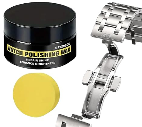 Polierpaste für Uhren, professioneller Uhrenreiniger, hochwertige Poliercreme, feine Schleifformel, Verbindung zur Kratzerentfernung, einfache Anwendung, weiches Tuch, Formel
