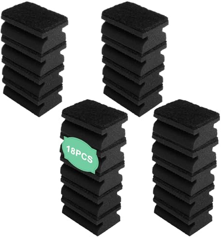 18 Stück Spülschwamm Schwarz Putzschwamm Geschirrschwamm 10×7×4.5CM Küchenschwamm Schwämme Küche Waschbar Reinigungsschwamm Topfreiniger Topfschwamm Schwamm Dish Putzen Kitchen Scrub Sponge für Töpfe