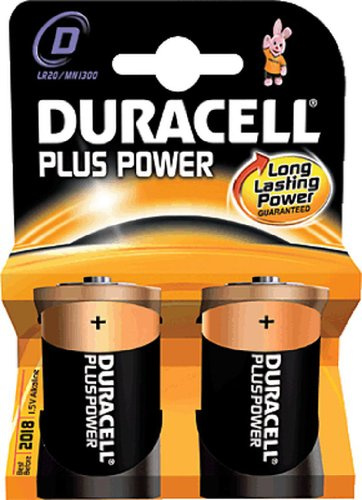 Batteries Duracell Plus Power D/DUR019171 2 Mono