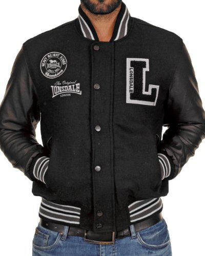 Lonsdale Veste Baseball Homme XXXL Oxford All Season - American College Teddy - Veste de Transition - Veste pour L'automne